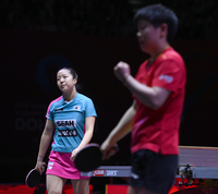 [포토] 실점 후 아쉬워하는 신유빈