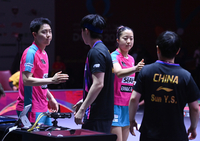 [포토] 임종훈-신유빈 ‘눈빛으로 기선 제압’