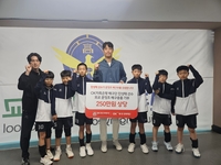 OK저축은행 진성태, 모교 배구부에 250만원 상당 배구용품 기부