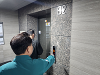 육동한 춘천시장, 아파트 정전 현장 긴급 점검