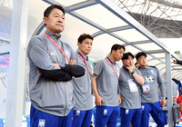 [포토]U-22 대표팀 이민성 감독, 호주와의 친선경기로 데뷔전