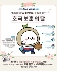 ‘호국보훈의 달, 국가유공자 기린다’ KBO, 6~8일 3연전 ‘보보(保報)’ 패치 착용