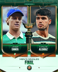 프랑스오픈 결승 ‘세계 1위’ 신네르 vs ‘2연패’ 알카라스…4강서 고배 마신 조코비치는 은퇴 암시