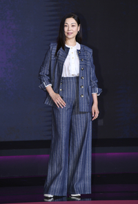 [포토]오징어 게임 시즌3 제작발표회, 포즈 취하는 채국희