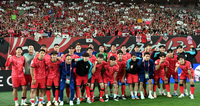 [포토] 파이팅 외치는 대한민국 축구대표팀