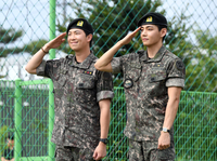 ‘전역’ RM·뷔 “나라 지켜주신 분들 덕분에 BTS도 활동할 수 있었다” [SS현장]