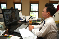 육동한 시장, 참좋은지방정부협의회 회장단 영상 회의 참석