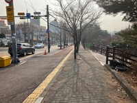 수원시, 10월 완공 목표...광교산로 혼잡 구간 2차로 확장 진행