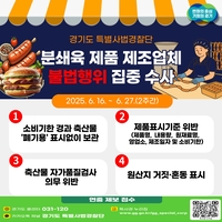 경기도, 분쇄육 제조업체 360곳 ‘햄버거병’ 예방 수사