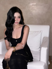 에스파 닝닝, 비주얼 막내의 블랙 드레스 자태…고혹적인 섹시미 [★SNS]