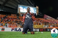 장점 스피드 살려 ‘첫 골’ 신고한 제주 데닐손 “힘들 때도 있었지만, 엄청난 훈련·노력으로 자신감 생겨”[현장인터뷰]