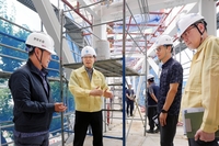 현근택 수원시 제1부시장, 장마철 건설공사 현장 점검