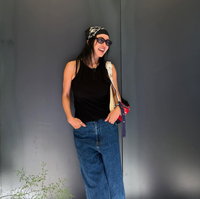 “엄정화 is 뭔들”…반다나와 와이드 팬츠로 완성한 ‘힙스터’ 바이브