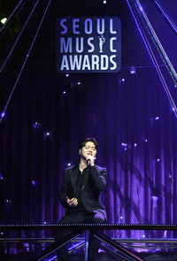 [포토]서울가요대상, 열창하는 황가람