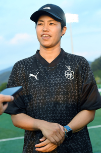 [포토]인터뷰 하는 대전대덕대 플레잉 코치 다케나카 레이