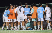 [포토]GK 이태연 승부차기 선방 포항항도중, 여왕기 결승 진출