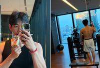 BTS 뷔, 군 복무가 빚어낸 명품 피지컬…‘성난 등근육’에 남성미 폭발