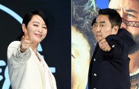 류승룡, 김혜수 간식차 선물에 훈훈한 인증샷 “감사합니다”