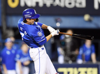 [포토]삼성 이재현, 두산전 9회초 역전 만루 홈런