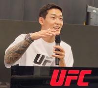 28초 KO승! 화끈한 UFC 데뷔전 치른 유주상, “장충체육관에 온 기분 같았다”