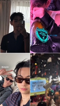 뷔, 파리 셀린느 파티 현장 공개…‘WELCOME TO PARIS V’