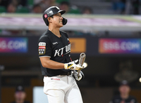 [포토] 헛스윙 황재균 ‘인상 팍!’