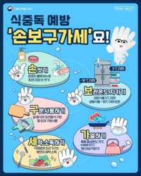 진도군, 여름철 식중독 예방 ‘손보구가세’만 기억하세요