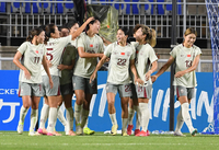 [포토]샤오 즈친의 골로 다시 앞서 나가는 중국