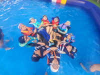 춘천 예원유치원, 생존수영 체험 운영...“물에서 스스로를 지켜요”