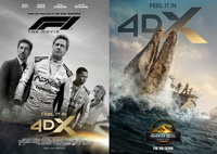 ‘F1 더 무비→쥬라기 월드’ 통했다…엔데믹 이후 4DX 최고 객석률