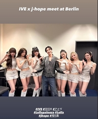 ‘제이홉X아이브’…글로벌 팝스타의 베를린 무대뒤 투샷!