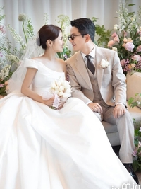 김지민♥김준호, 달달한 결혼식 화보 대방출 “잘 살겠습니다”