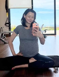 이하늬, 볼록나온 ‘D라인’ 근황 공개…“행복해의 연결고리”