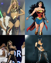 “이것이 리사 클래스”… 월드투어 장식한 ‘원더우먼-캣우먼’ 포스