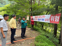심재국 평창군수, 휴가철 맞아 물놀이 지역 현장점검