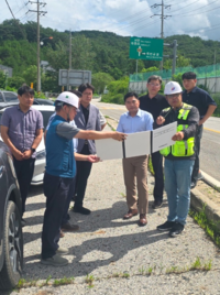 김정수 도의원, 주요 SOC 사업 ‘철원 도로’ 현장 점검