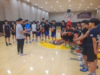 “큰 동기부여 된다” 창원 LG, 연고지 엘리트 농구부 초청 클리닉