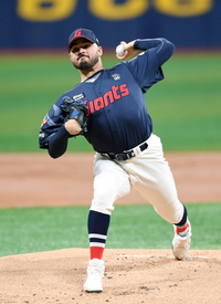 [포토]롯데 감보아, 키움전 선발 등판