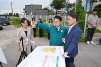 육동한 시장, 우두동 도시개발사업 현장 점검