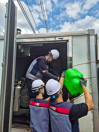 KT, 가평군 폭우 피해 지역에 이동형 발전차 긴급 투입