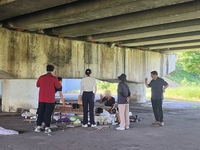 원주시, 폭염 속 거리 노숙인 보호 활동 진행