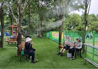 광주시체육회, 파크골프장 쿨링포그로 설치