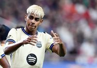 [포토]세리머니 하는 FC바르셀로나 라민 야말