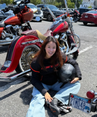 이시영, 아이 품고 200km 폭풍 라이딩 “할리 태교 좋네” [★SNS]