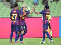 전·후반 11명 다 바꿔도 ‘막강’…4만5183명 앞에서 ‘클래스’ 선보인 바르셀로나, 대구 5-0 제압[현장리뷰]