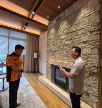 이강우 홍천소방서장, 세이지우드 홍천 현장 안전지도