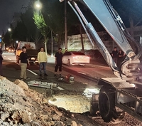 목포시의회 조성오 의장, 싱크홀 발생 현장 찾아 응급복구 진두 지휘