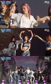 퀸즈아이, ‘엠카’서 신곡 ‘Feel the Vibe’ 무대 첫 공개…청량美로 무더위 날렸다