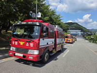 홍천소방서, 전 출동부서 참여 ‘경사로 운전능력 배양훈련’ 실시