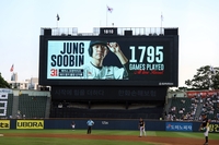 역시 ‘두산의 상징’ 정수빈, 역대 구단 최다 출장 신기록→ “더 많은 역사 쓸 것” [SS잠실in]